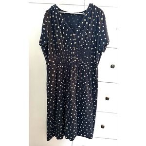 Madewell Floral Print Button Up Plus Dress